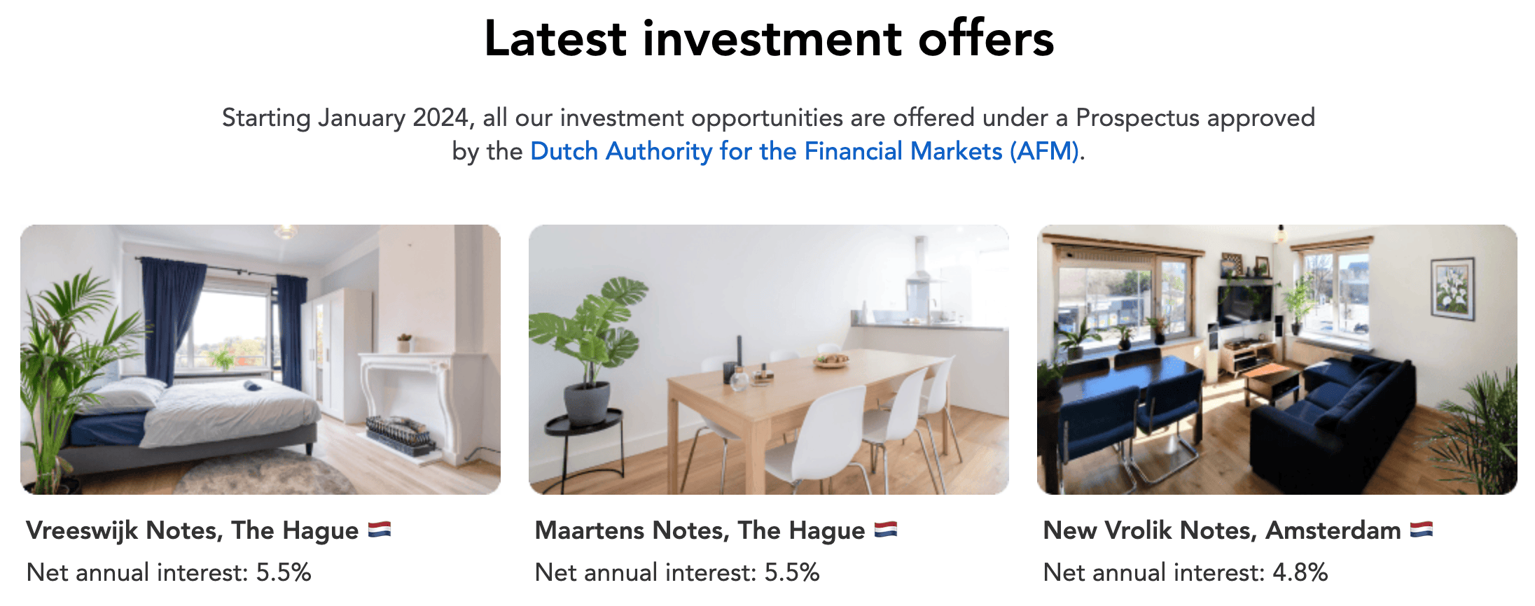 Example calculation of BRXS net rental income and offered net return.